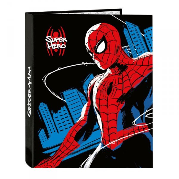 Segregator Spiderman Hero Czarny A4 (26.5 x 33 x 4 cm)