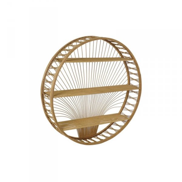 Regał DKD Home Decor 92 x 19 x 92 cm Brązowy Bambus