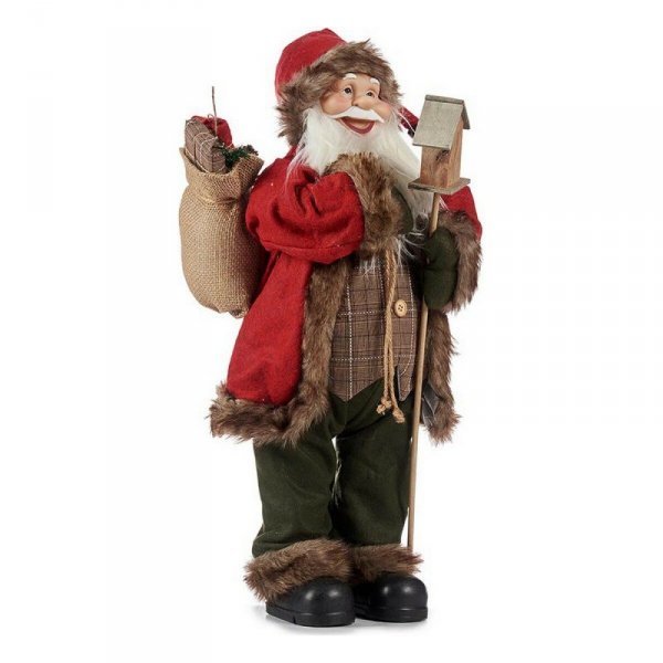 Święty Mikołaj Drewno Materiał Plastikowy (23 x 62 x 19 cm)