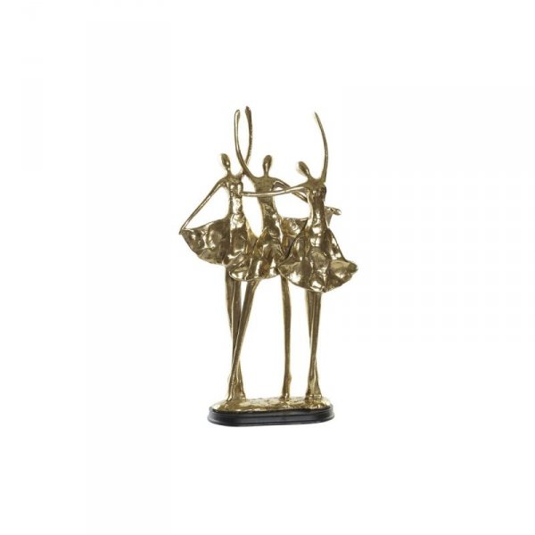 Figurka Dekoracyjna DKD Home Decor 25 x 9,8 x 44,5 cm Czarny Złoty Baletnica Romantyczny