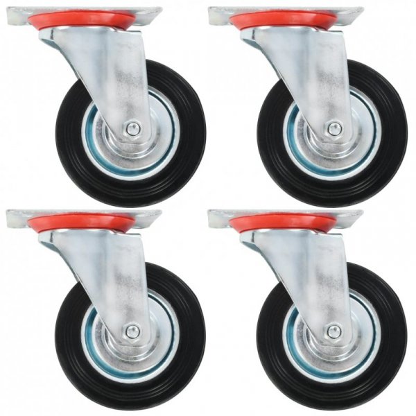 24 kółka skrętne, 100 mm