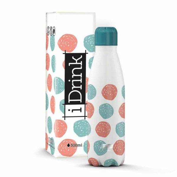 Butelkę Termiczną iTotal Dots Biały Stal nierdzewna (500 ml)