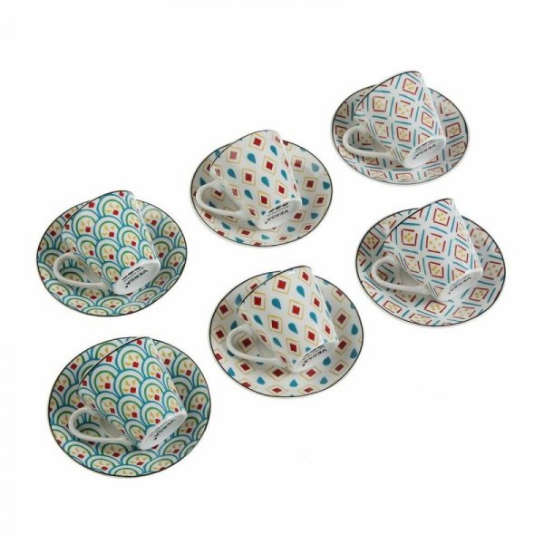 Zestaw filiżanek i talerzyków Versa Hilda Porcelana (12 pcs)