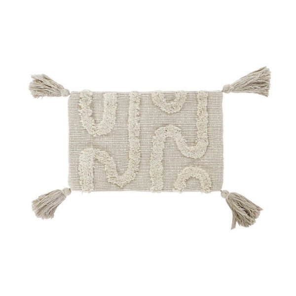 Poszewka na poduszkę DKD Home Decor Beżowy Nowoczesny Frędzle (50 x 3 x 30 cm)