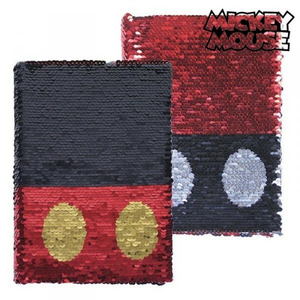 Notatnik z cekinami Magiczna Syrenka Mickey Mouse Czerwony A5