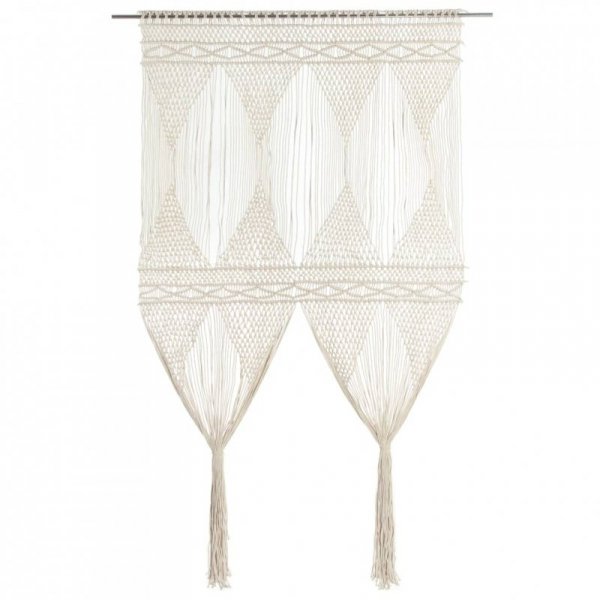 Zasłona z makramy, 140 x 240 cm, bawełna