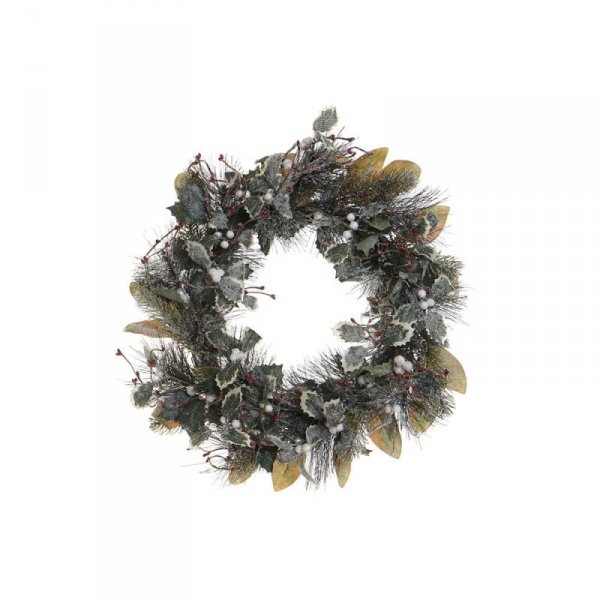 Bożonarodzeniowa korona DKD Home Decor PVC (52 x 8 x 52 cm)