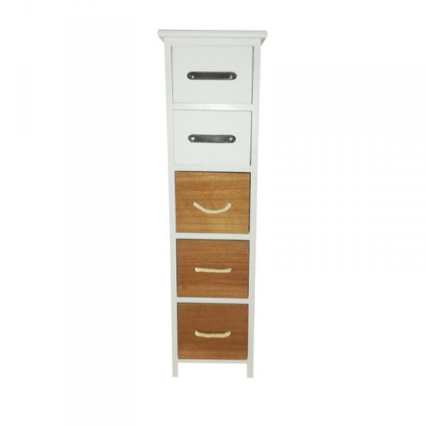 Komoda Versa 21520046 Drewno paulowni 5 szuflady Drewno (29 x 95 x 25 cm)