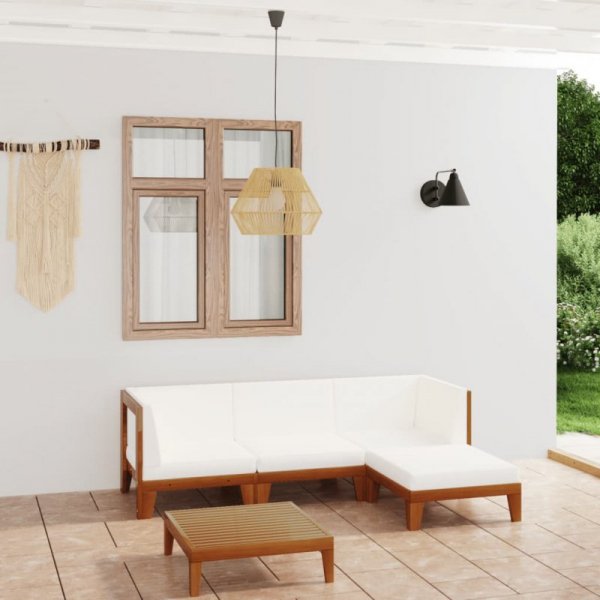 5-cz. zestaw wypoczynkowy do ogrodu, z poduszkami, akacjowy