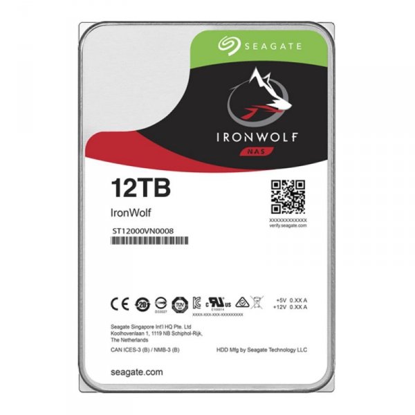 HDD SATA 12TB 7200RPM 6GB/S 256MB ST12000VN0008 SEAGATE