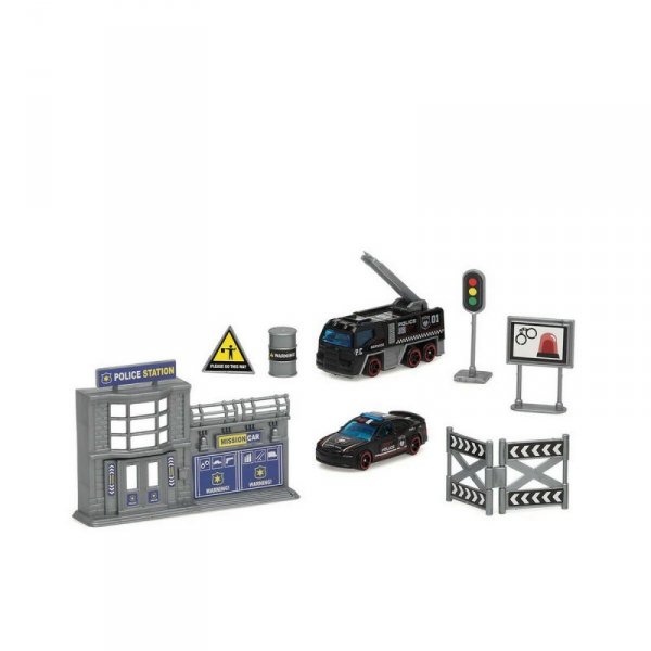 TIR City Rescue 1:64 Niebieski Wielokolorowy 24 x 15 cm