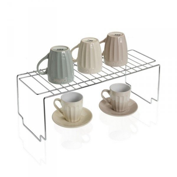 Organizer do szafki kuchennej Versa Układane w stosy Stal Chromowanie (19 x 18 x 45 cm)