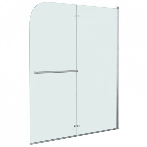 Składana kabina prysznicowa, 2 panele, ESG, 120 x 140 cm