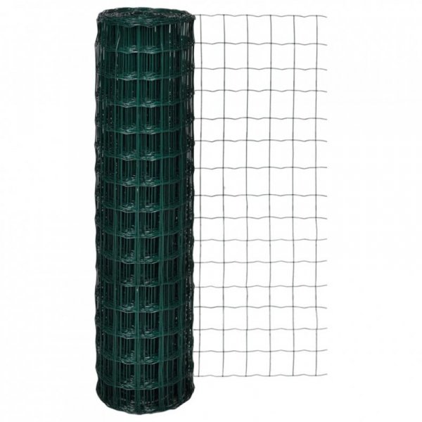 Euro ogrodzenie, stalowe, 10 x 1,5 m, zielone