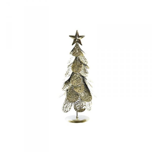 Choinka DKD Home Decor Złoty Metal (9 x 9 x 25 cm)