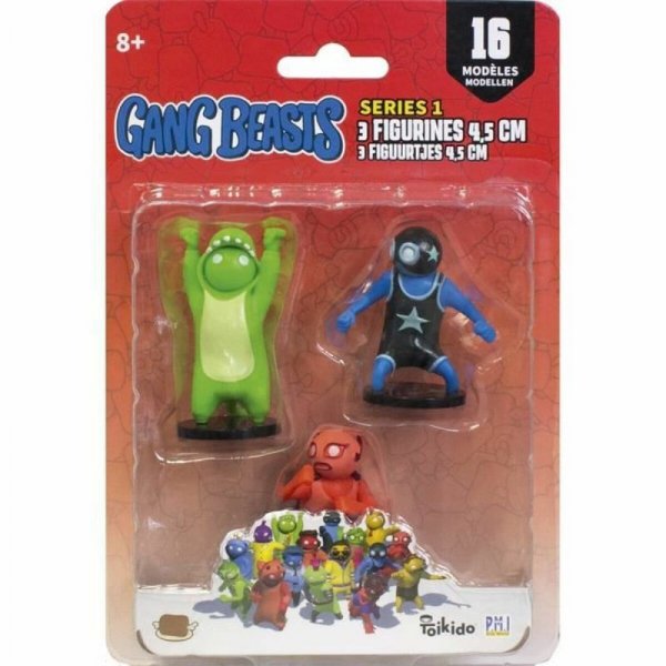 Figurki Superbohaterów Lansay Gang Beasts Lot #1 4,5 cm 3 Części