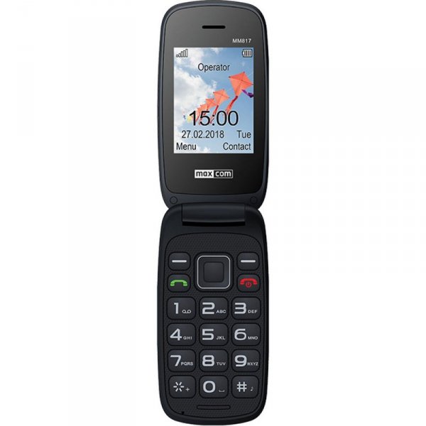 Telefon komórkowy dla seniorów Maxcom MM817 4 GB Czarny