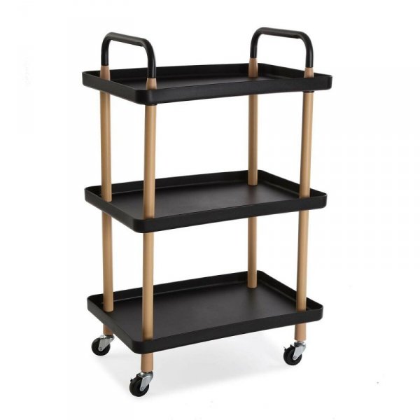 Wózek na Warzywa Versa Czarny Metal polipropylen (36 x 85 x 53,5 cm)