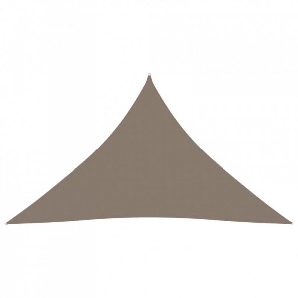 Trójkątny żagiel ogrodowy, tkanina Oxford, 5x5x6 m, taupe