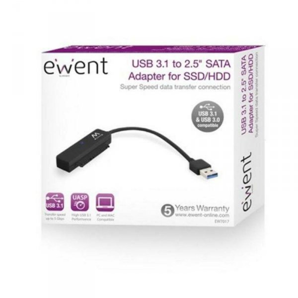 Adapterr USB na SATA do Dysku Twardego Ewent EW7017 2,5" USB 3.0