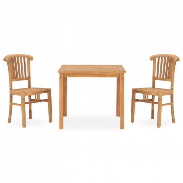 3-częściowy zestaw mebli ogrodowych, lite drewno tekowe