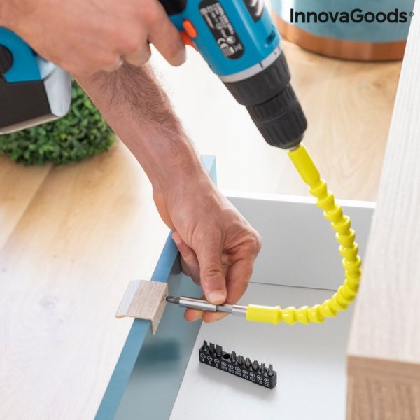 Elastyczna Przedłużka Magnetyczna do Wiertarki z Akcesoriami Drillex InnovaGoods