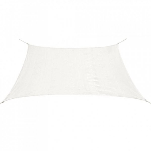 Żagiel przeciwsłoneczny HDPE prostokątny 2x4 m, biały