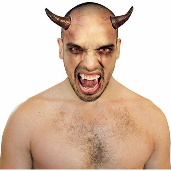 Akcesoria do kostiumów My Other Me Jeden rozmiar Demon Rogi Lateks syntetyczny