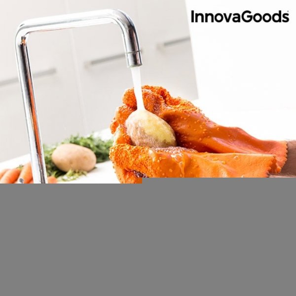 Rękawice do Mycia i Skrobania Warzyw i Owoców Gloveg InnovaGoods
