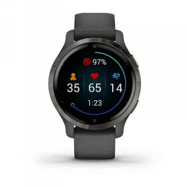 Smartwatch GARMIN Venu 2S GPS 1,1" Wi-Fi 40 mm Czarny Szary Grafit