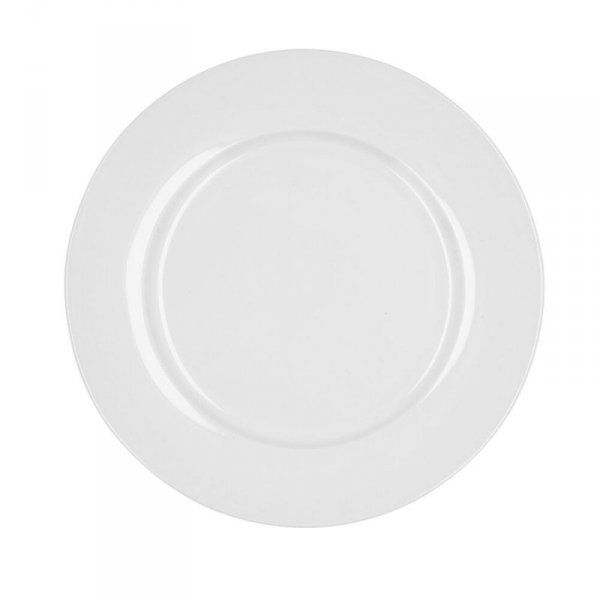 Płaski Talerz Bidasoa Glacial Ala Ancha Biały Ceramika Ø 27 cm 27 cm (4 Sztuk) (Pack 4x)