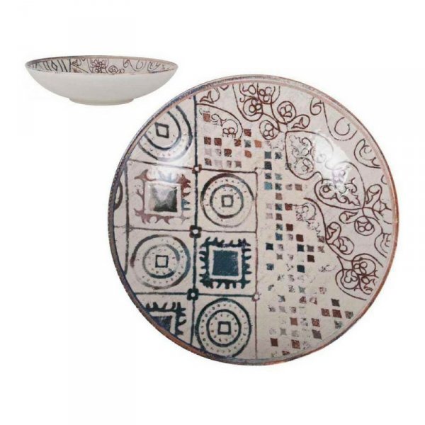 Talerz głęboki La Mediterránea Grecia Porcelana Jasność (ø 21 x 5,3 cm)