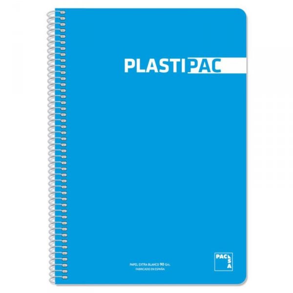 Notatnik Pacsa Plastipac Turkusowy 80 Kartki Din A4 (5 Sztuk)