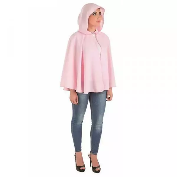 Peleryna Kostium dla Dorosłych M/L Różowy Krótkie