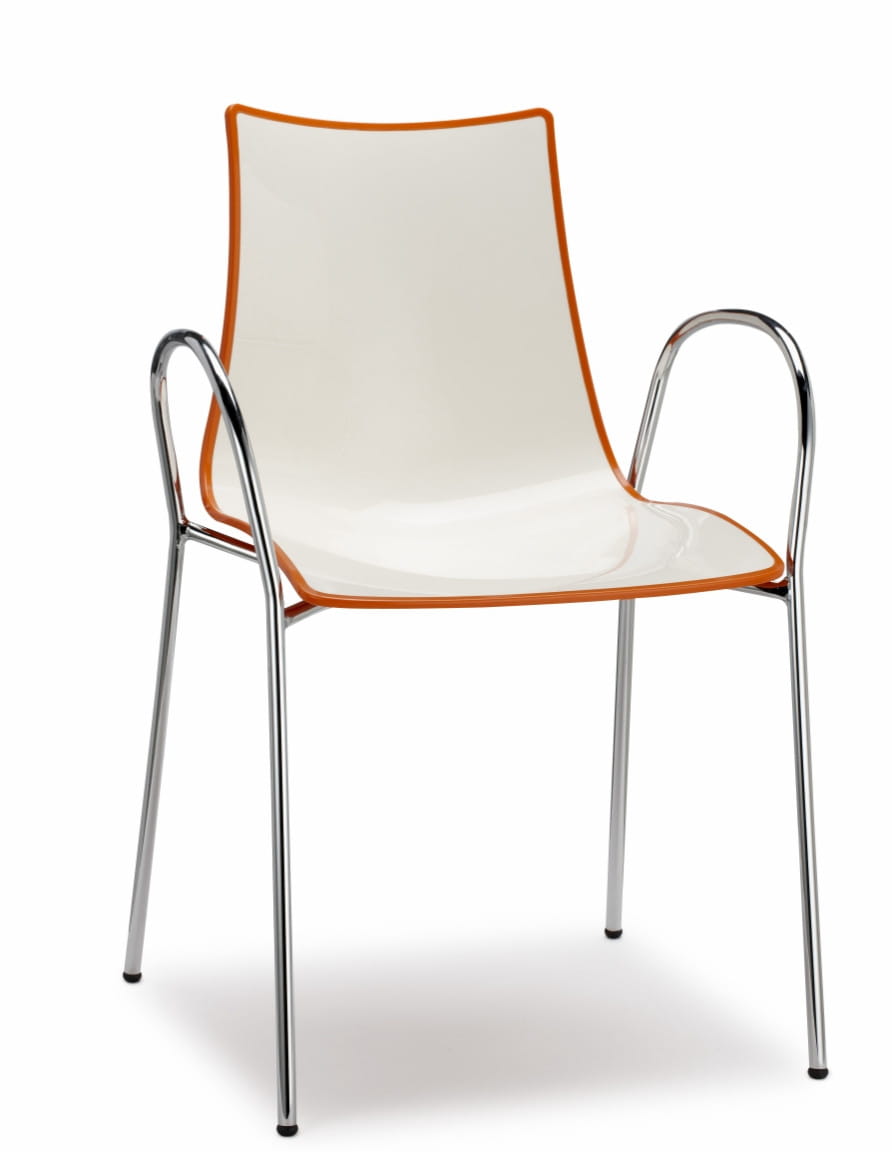 Krzesło Zebra Bicolore biało - szare