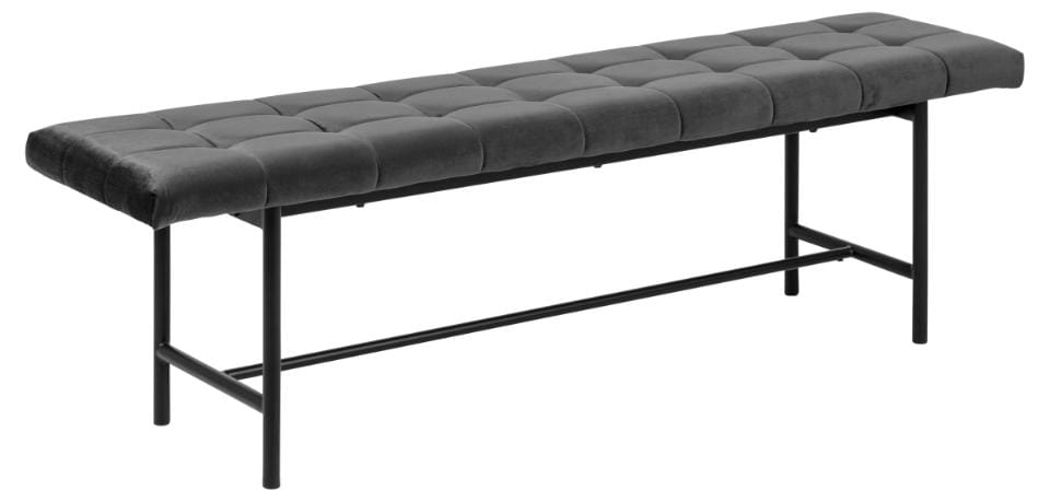 Ławka Sigfrid ciemny szary-czarny Actona