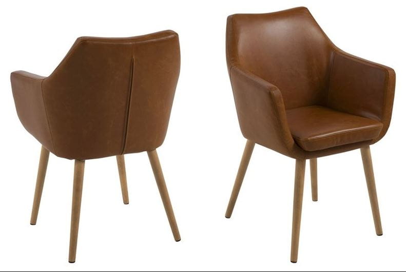 Krzesło Nora brązowy vintage Actona