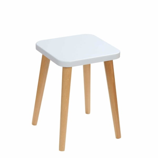 Taboret Flynn 30x30 cm bukowe nogi