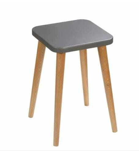 Taboret Dark Moon 30x30 cm dębowe nogi