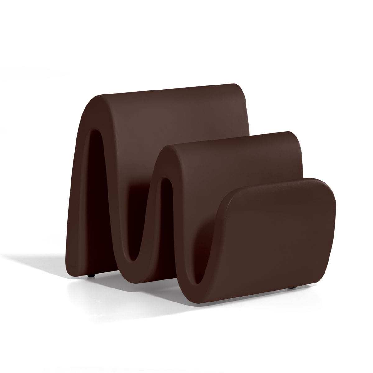 Stojak na gazety Wave brązowy - Lyxo Design