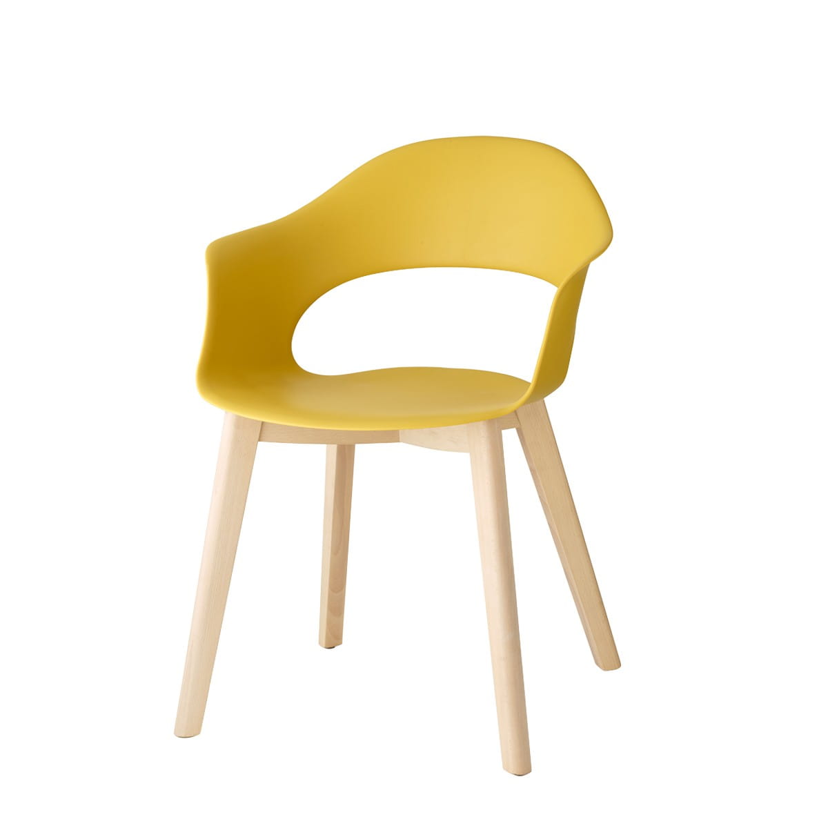 Krzesło Lady B natural - musztardowy