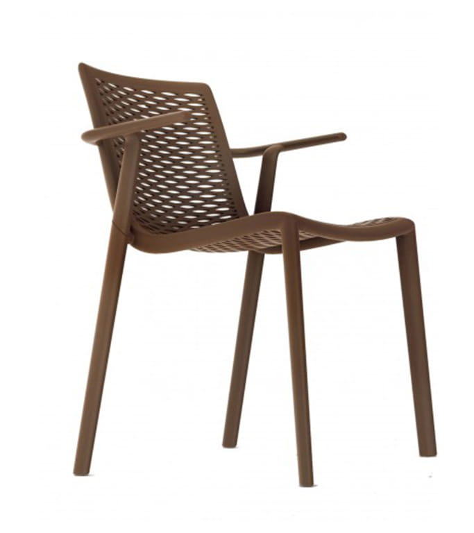 Krzesło Netkat Arm Chocolate Resol