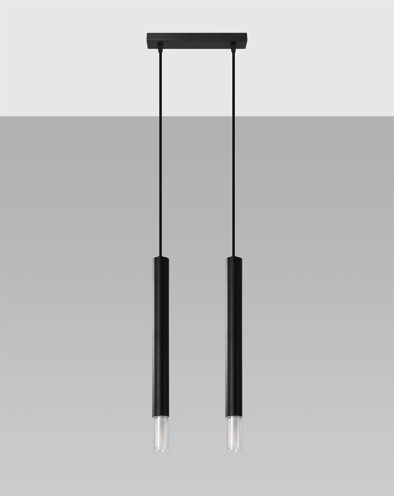 Lampa wisząca Wezyr 2 czarna