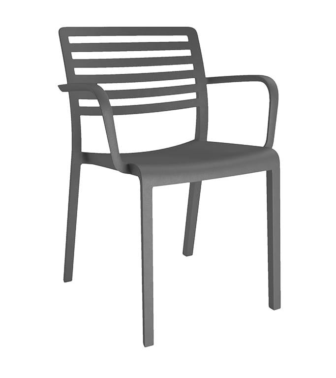 Krzesło Lama Arm Gris Oscuro