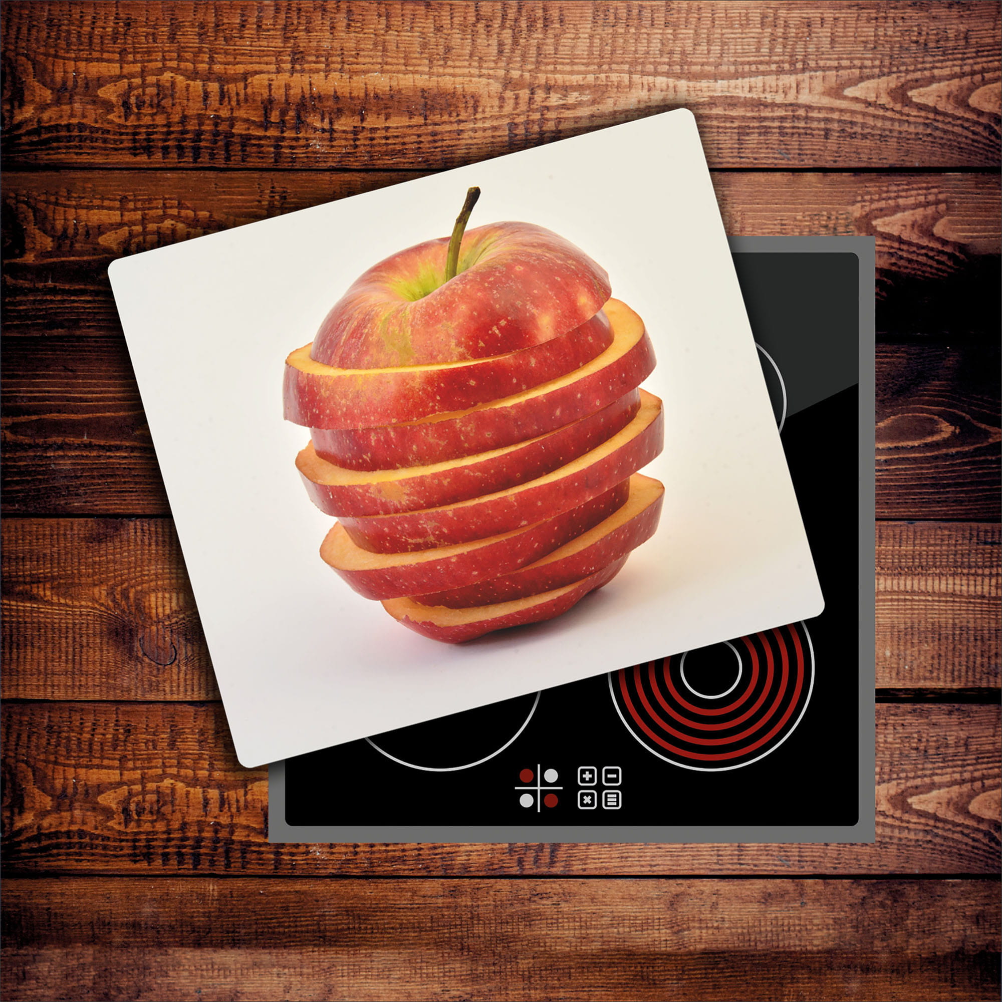 Szkło na płytę indukcyjną - Jabłka 06