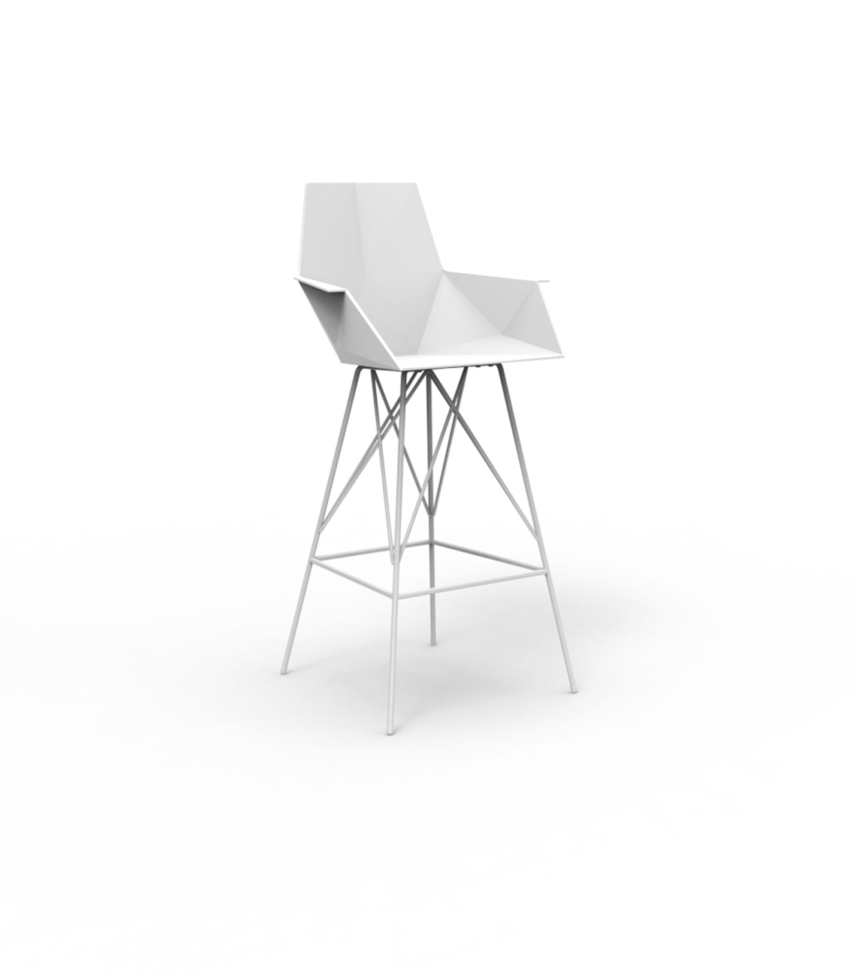 Hoker Faz z podłokietnikami - biały VONDOM