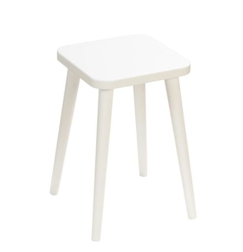 Moon Wood Taboret Crystal White 30x30 cm kolor