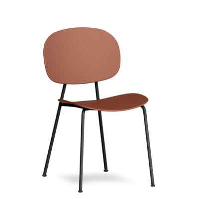 Krzesło Tondina Pop, siedzisko Marsala, rama do wyboru - Infiniti Design