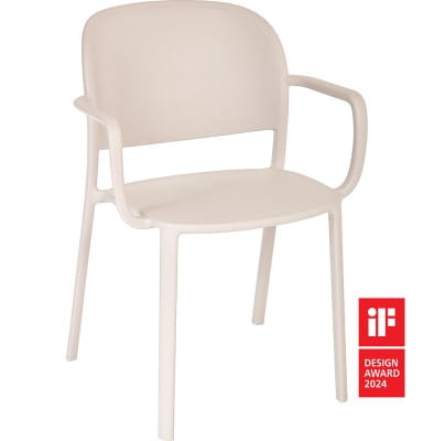 Krzesło z podłokietnikami Trena pearl - Ezpeleta