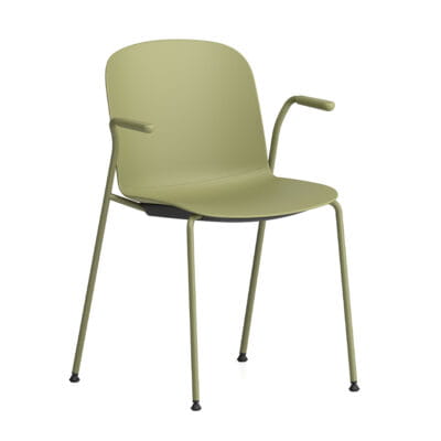 Krzesło Relief Open Arms, rama Reed Green, siedzisko do wyboru - Infiniti Design